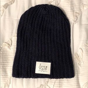 Love Your Melon Navy Beanie